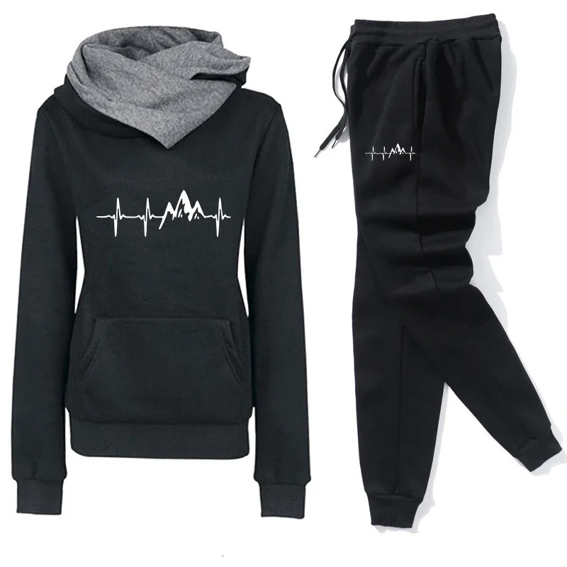 Daily Autumn Winter Quality Hoodies Womens Tracksuit Casual Print Single Sport Pants Comfort Outdoors Jogging Gym Woman Fashion 251027