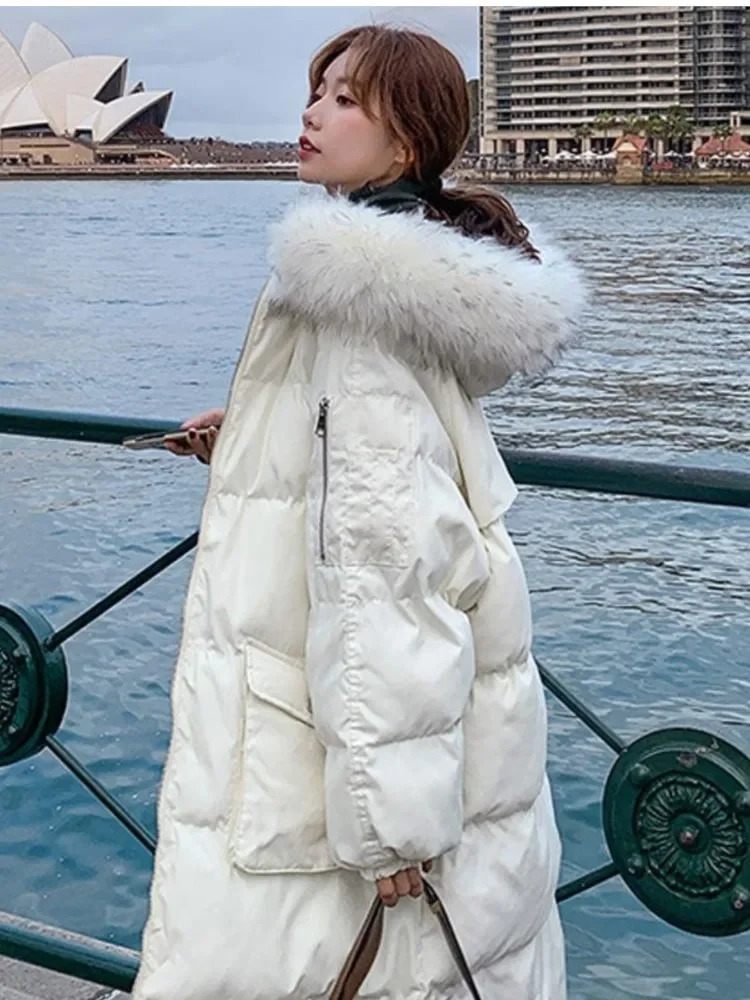 Parka Autumn Winter Jacket Women Clothes Vintage Warm Coat Female Womens Down Cotton Thick Long Parkas Oversized 251027