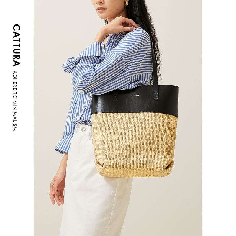 Designer Bag Tote Bag Shoulder Bag Vacation Style Straw Summer New Tote Shoulder Women Large Capacity Niche Versatile Commuter Bag