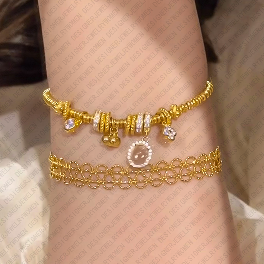 Designer Bracelet for Women Chinese Style Gold Bracelets Floral Bangle Glass Bangles Luxury Jewlery Designer for Women Elegant Oriental Gift