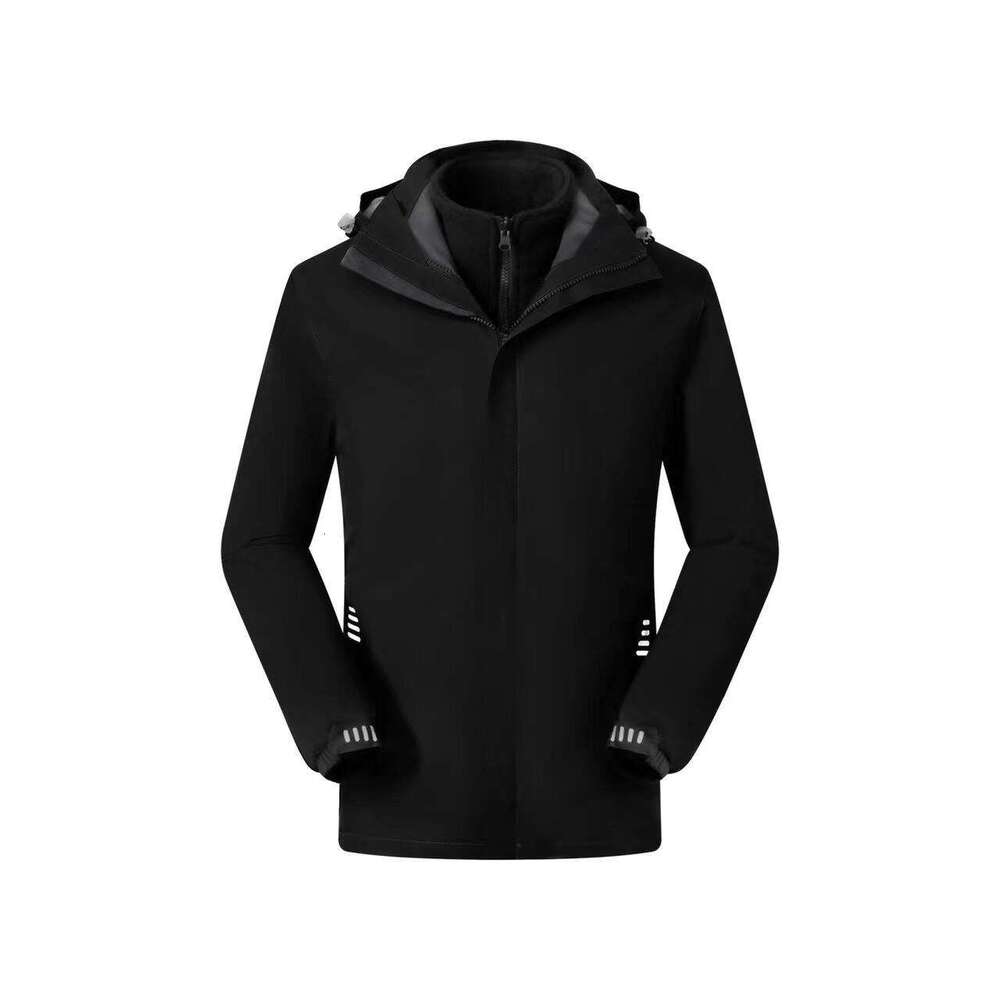 Winter Outdoor Two-Piece Set Three-In-One Windproof Waterproof Couple Hiking Jacket Print