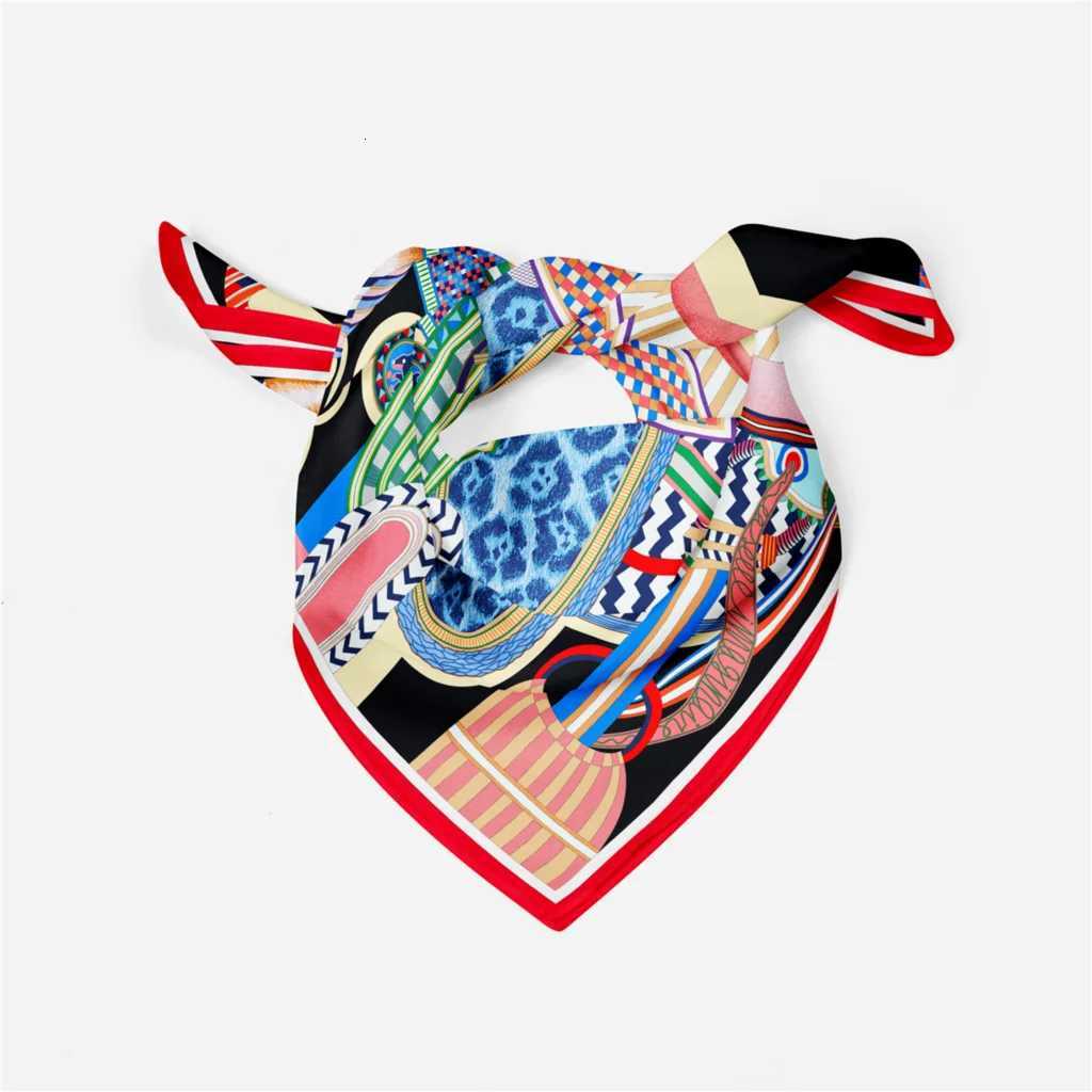53cm Design Gorgeous Sadd Brand Square Scarf Wan New Silk Scarf Wen Bandana Luxury band Hijab Foard NeckerchiW251027