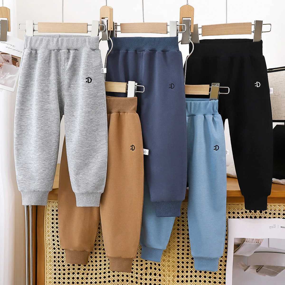 Spring Autumn Children Cloth Trousers For Boys Girls Elastic Bands Sports Pants Kids Casual Outer Wear PantsT251027