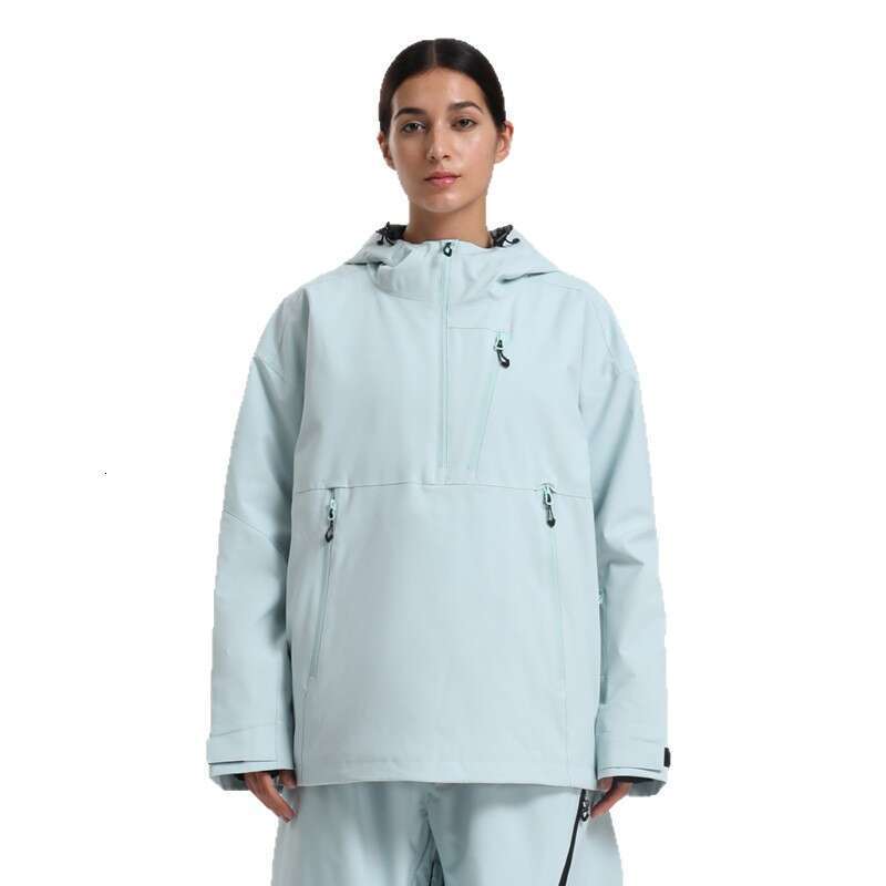 Women's New Style Snowboard Pullover Workwear Windproof Waterproof Breathable Loose American Professional Ski Suit Top