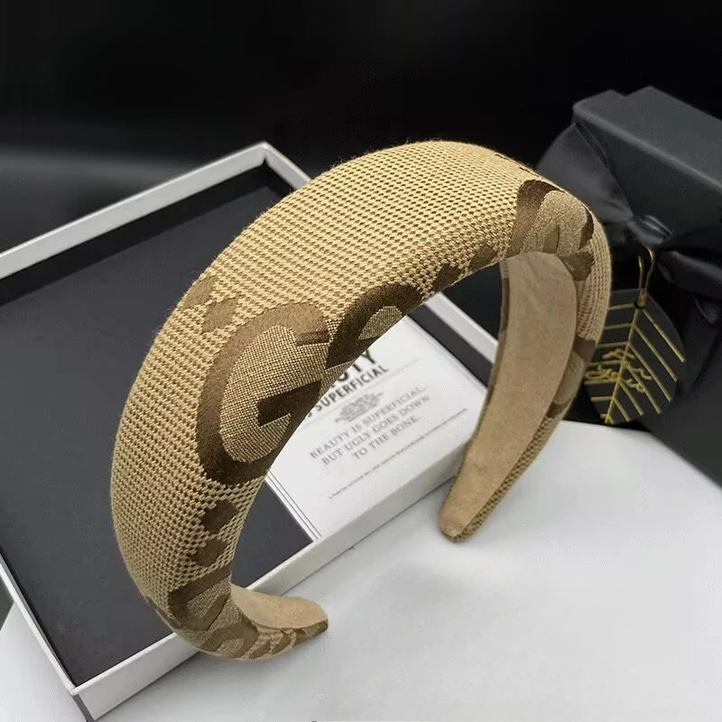 Fashion Green Letters Hair Bands Girls Vintage Elastic Headbands Sponge Hairbands Hair Hoop Korean Hair Accessories for Women 251023