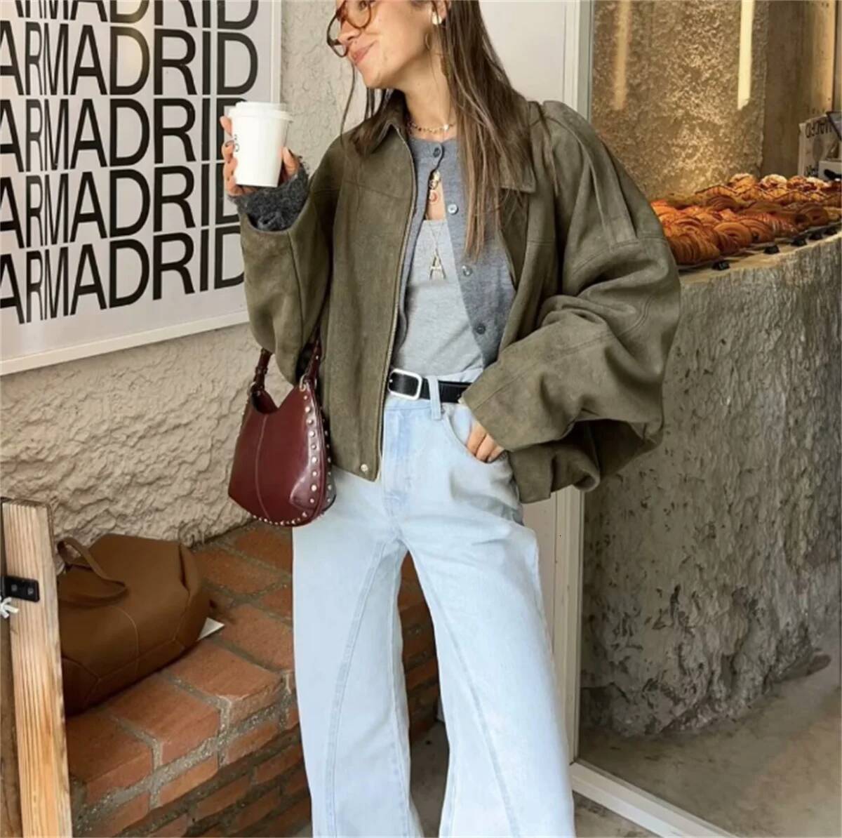 winter jacket women Vintage Autumn Winter Coat For Women 2025 Turn Down Collar Bamber Jacket Female Casual Street Clothes Lady Outfit Solid Jackets