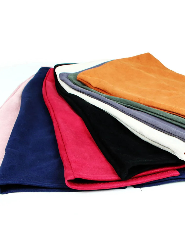 Sexy Multi Color Suede Midi Pencil Skirt Women Fashion Elastic High Waist Office Lady Bodycon Skirts Saias 251027