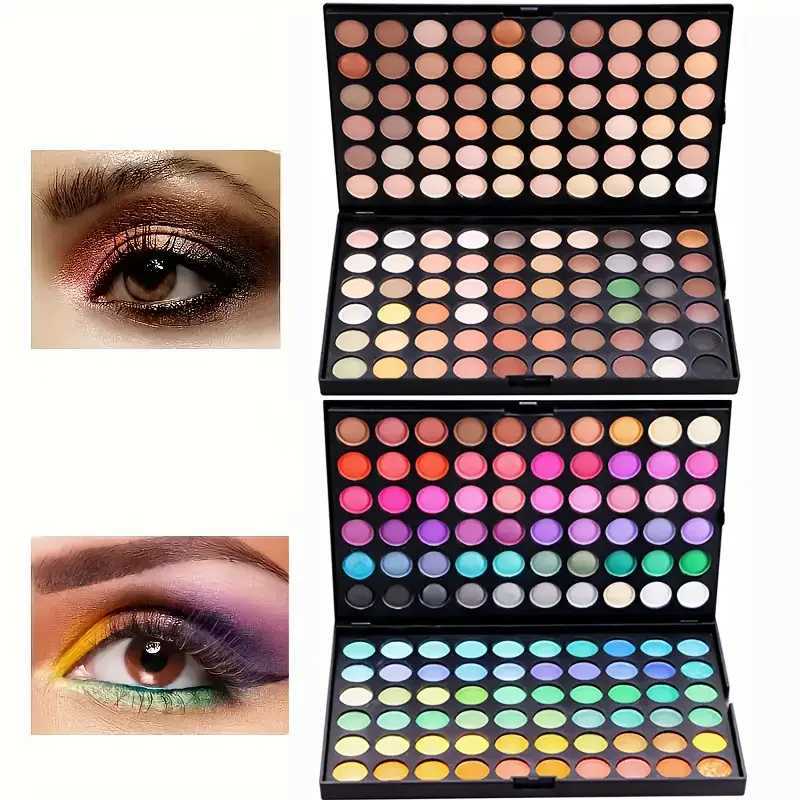 120 Color Eyeshadow Palette with Matte and Shimmer Effects Nude Warm Tones for Parties Events and Professional Makeup ArtistryXJ251027