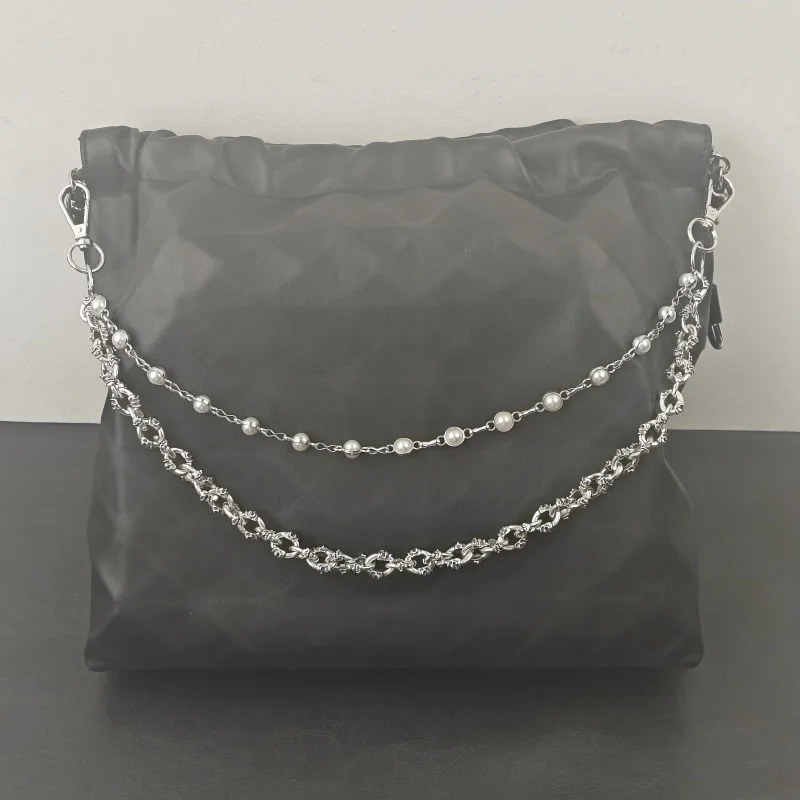 Retro Pearl Skull Pants Chain Fashionable Men And Women Ones Waist Accessories Multifunctional Pearl Chain For Bag 251023