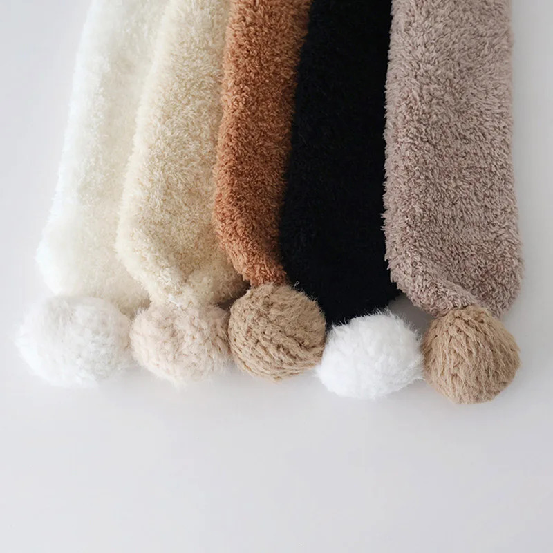 Thick Plush Winter Scarf for Boy Girl 15 Years Kids AntiCold Warm Short Neck Covers Outdoor Children Windproof Neckerchief 251027