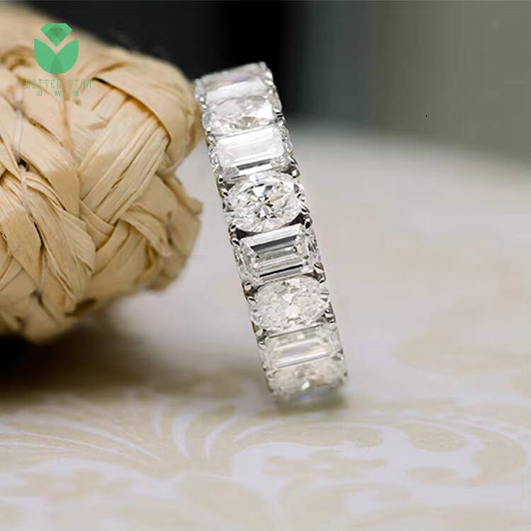 18k Lab Grown Diamond Ring Cvd Lab Diamonds Ring Real Diamond Rings for Women