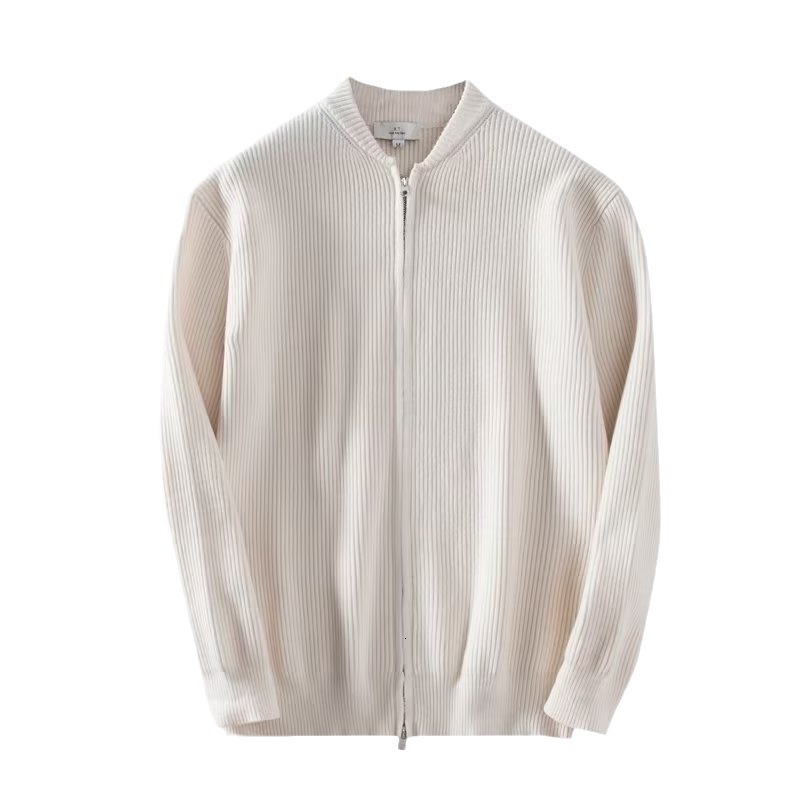 Autumn Winter New Sweater Jacket Men's Solid Color Knitted Cardigan Men's Designer Sweater Fashion Brand Long Sleeve Slim Fit Top