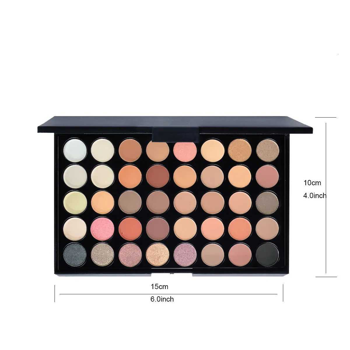 POPFEEL 40Color Eyeshadow Palette with 8 Pink Eyeshadow Brushes Matte Shimmer Shades for Everyday Makeup LonglastingXJ251027