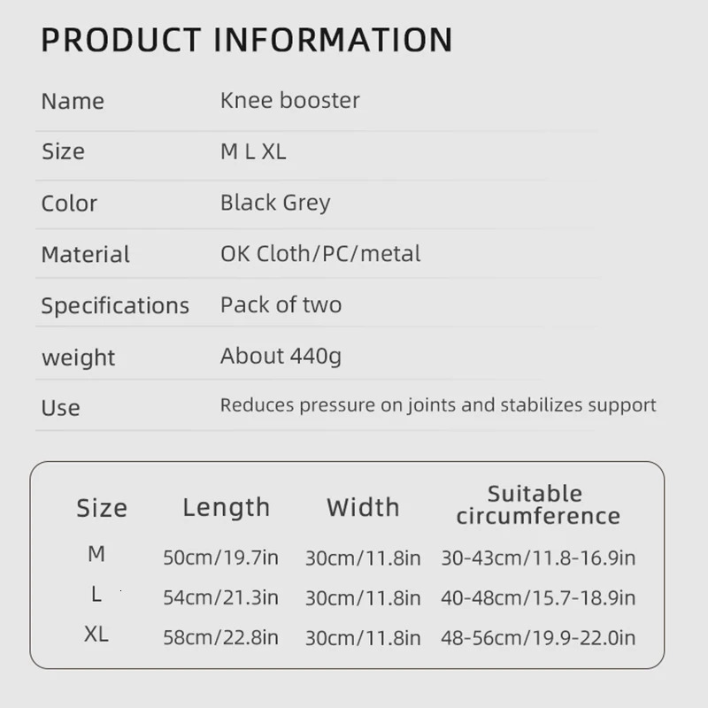 1 Pair Adjustable Knee Brace with Spring Booster Men Women Rebound Stabilizer for Sports Training Squat Support 251023