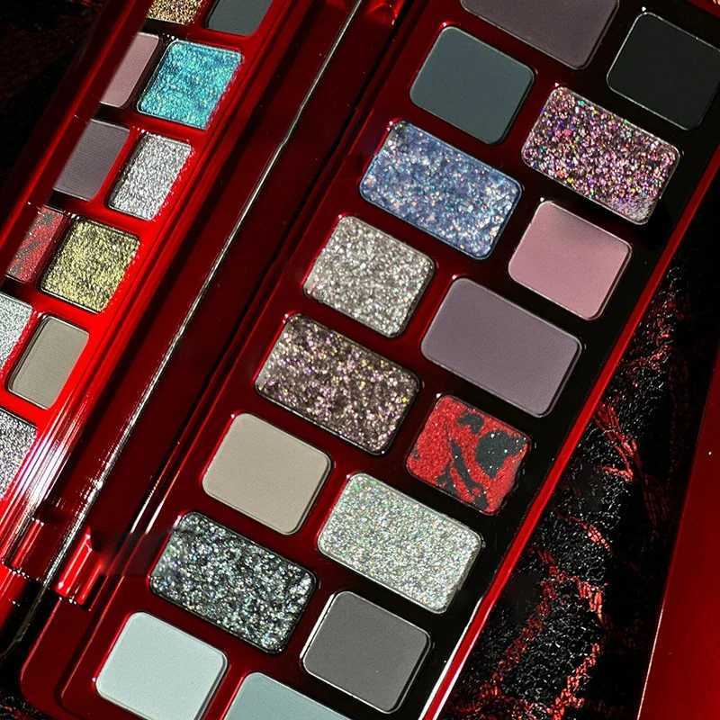 16Color Glitter Pink Eye Shadow Smoky Shimmer Blue Green Pearlescent Diamonds Sparkling Shiny Eyeshadow Makeup Palette CosmeticXJ251027