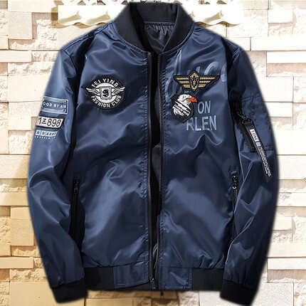 Reversible Jacket 2026 Autumn Winter New Air Force One Style Casual Thick Flight Suit Men's Clothing