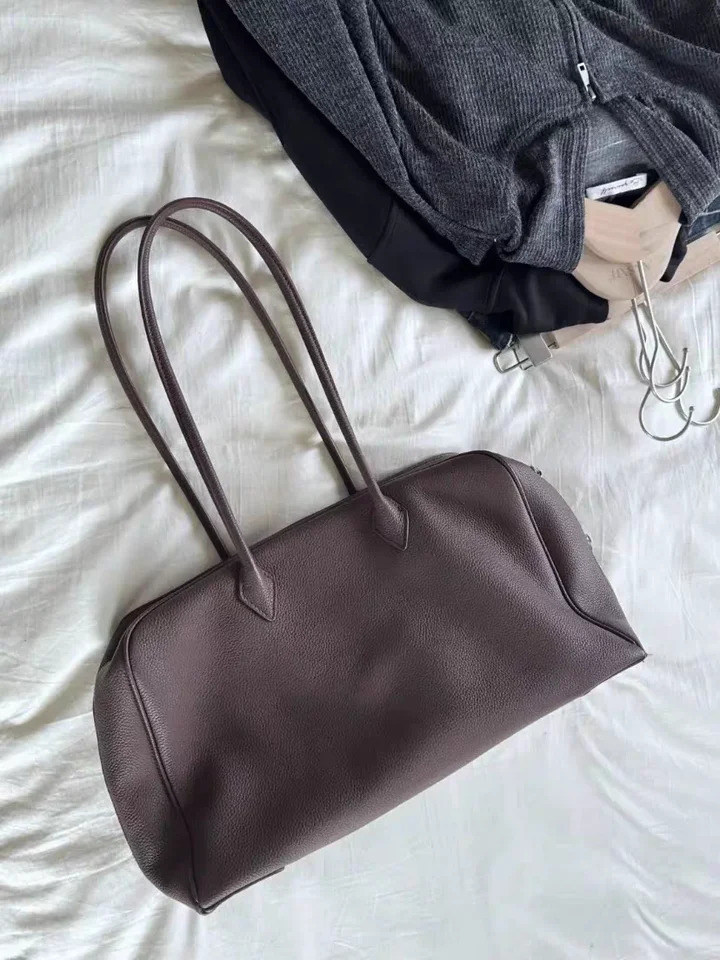 Fall Winter Womens Large Capaci Bowling Bag Tote Soft Handle Korean Sle Boston Single oulder 251014