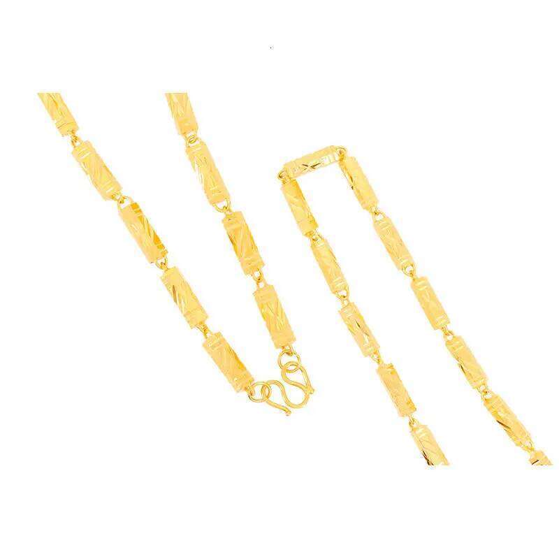 Hip Hop Style Gold Plated Color 6mm-8mm Hexagonal Men's Fashion Necklace Jewelry Party Birthday Gift