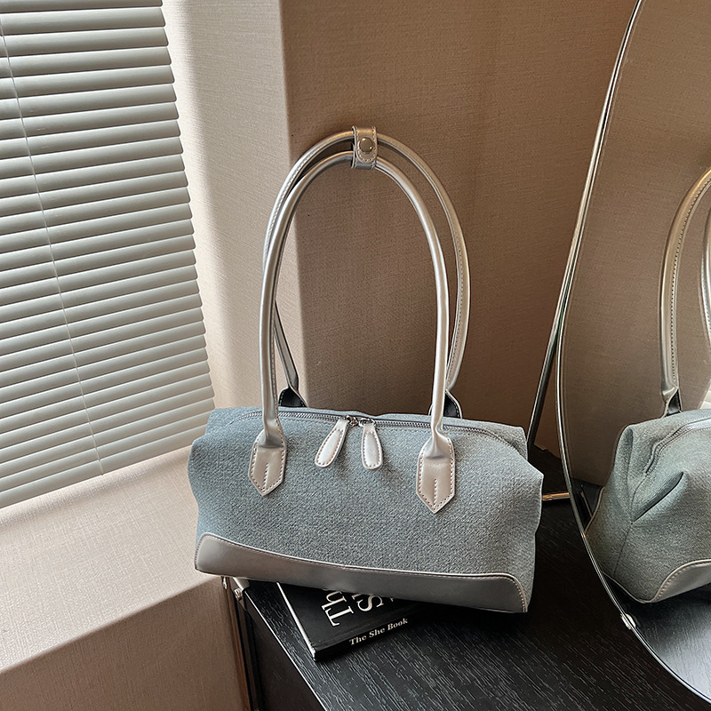 Free shipping designer bag Denim Blue Bag Women New Shoulder Underarm Bag Simple Fashion Large Capacity Handbag Baguette Bag