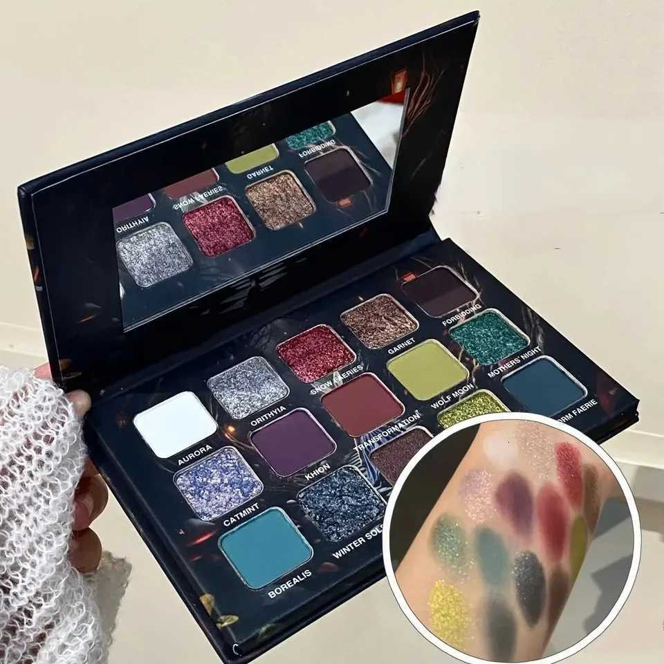 15Color Underground Eyeshadow Palette Pearlescent Glitter Matte Metallic Halloween Makeup Look SuitableXJ251027