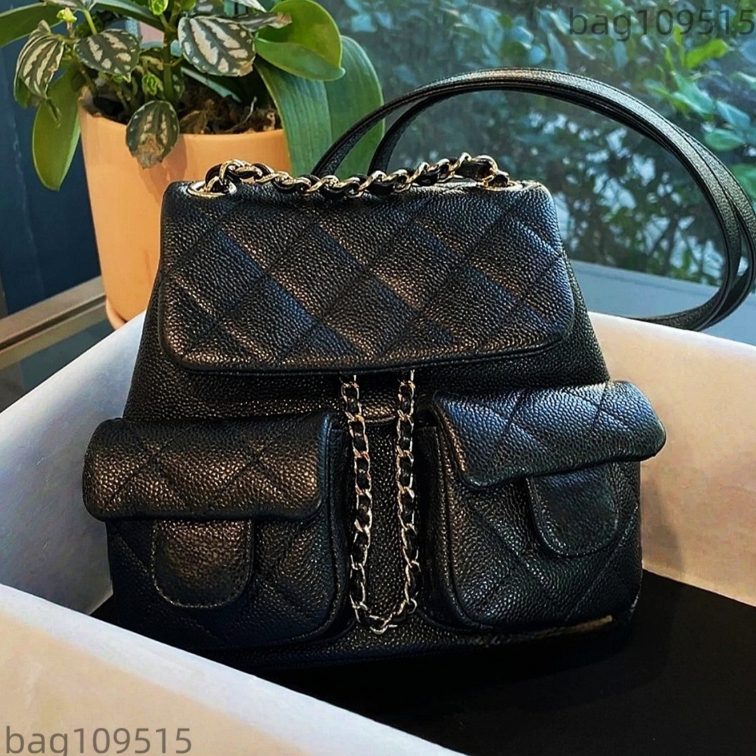 10A Mirror Quality Designer Small Backpack Mini Backpacks Classic Flap Crossbody Calfskin Shoulder Bag Luxury Bag Cc Bag Duma Backpacks with Gift Box