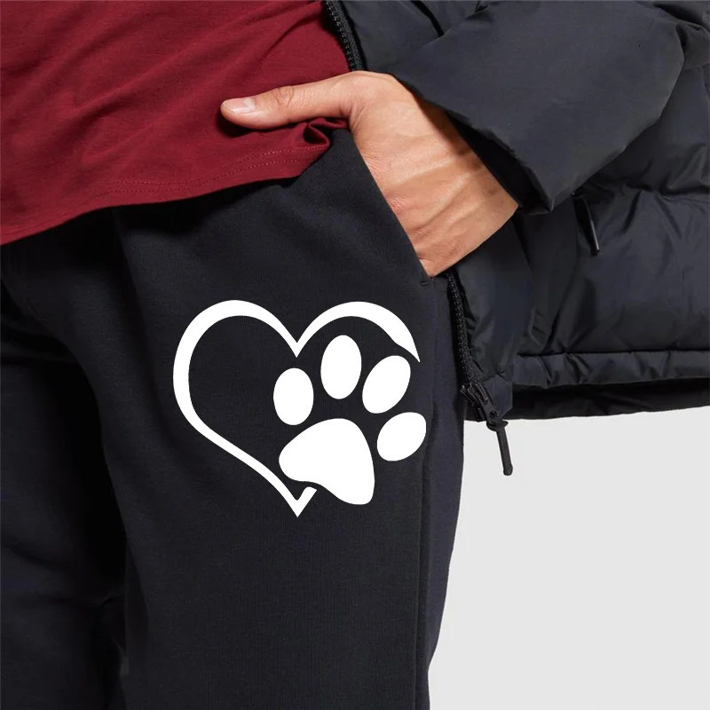 Womens Cats Paw Printed Sweatpants High Quality Fitness Pants Jogging Pants Outdoor Casual Jogging Pants 251027