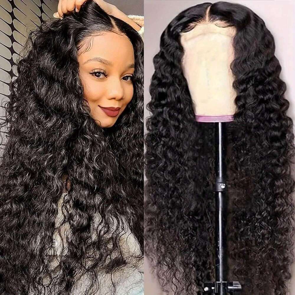 Wigs Human Hair Plucked Pre Cut Jerry Curlys Wear And Go Glueless Lace Closure Wig Natural Color