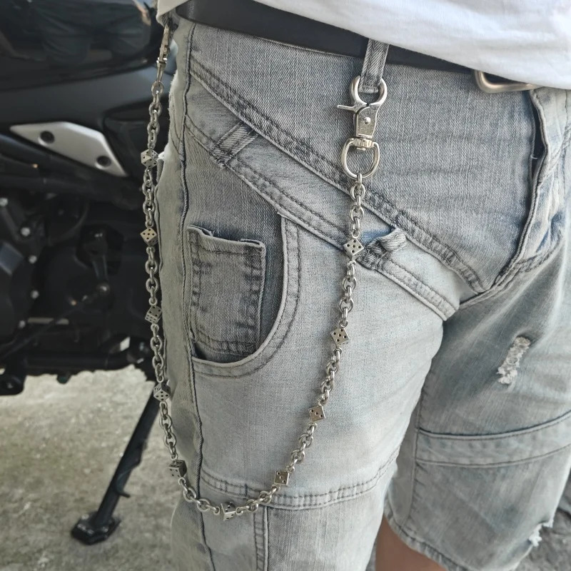 Summer Collection Stainless Steel Minimalism Dice Pants Chain Fashionable Men And Women Ones Waist Accessories 251024