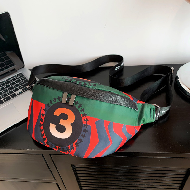 Free shipping designer bag Autumn and Winter New Casual Nylon Fabric Versatile Fashion Sports Crossbody Chest Bag Phone Waist Bag
