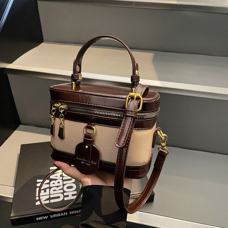 Free shipping designer bag Textured Small Square Bag for Women Trendy Niche Patchwork Handbag Box Bag Single Shoulder Crossbody Bag