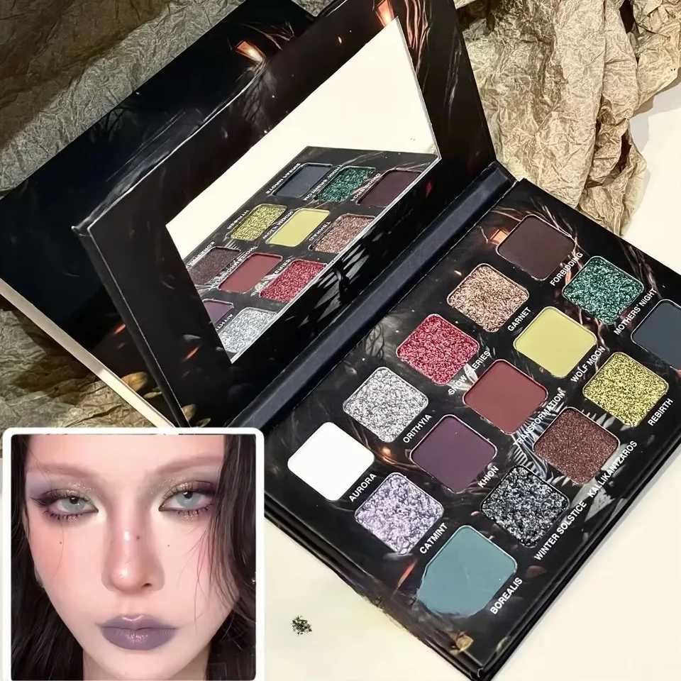 15Color Underground Eyeshadow Palette Pearlescent Glitter Matte Metallic Halloween Makeup Look SuitableXJ251027