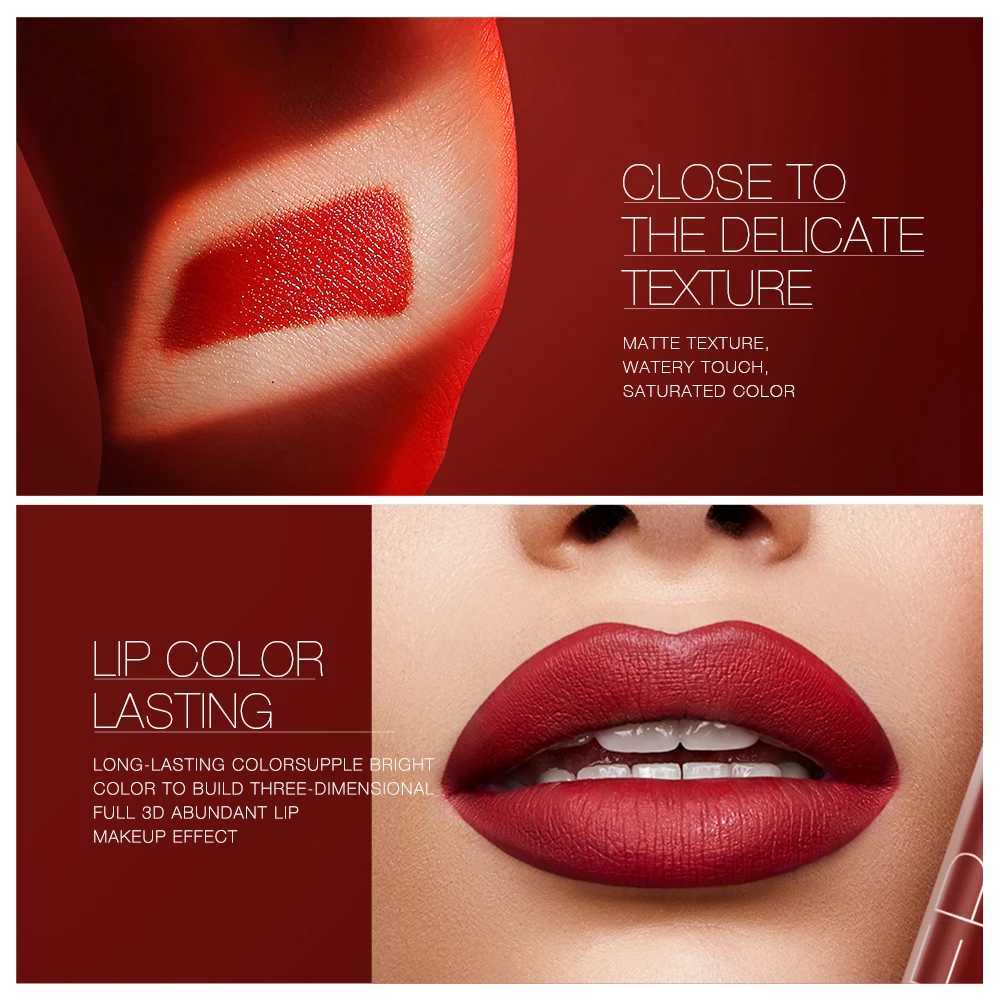 Wholesale OTWOO Lipstick Lip Gloss Makeup Waterproof Velvet 2 Colors Liquid Lip Stick Matte Long Lasting Sexy Red Lip Tint W251027
