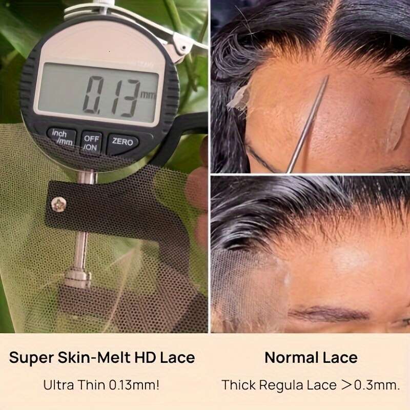 Nadula 5X5 HD Blendaway Glueless Water Wave Wig - Pre-Plucked, Bleached Knots, Invisible Lace Front, 180% Density, Natural Look For All Light Beige To