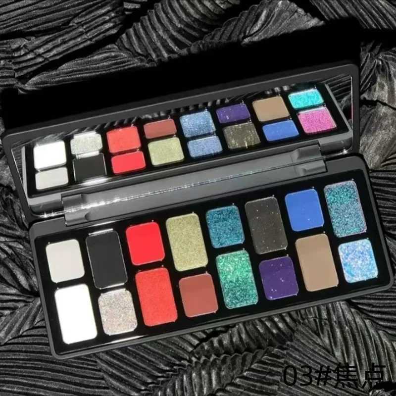 16 Color BLACK Pearl Eyeshadow Palette Waterproof LongLasting Diamond Shimmer Sparkling Crystal Eye Makeup Cosmetic CO03XJ251027