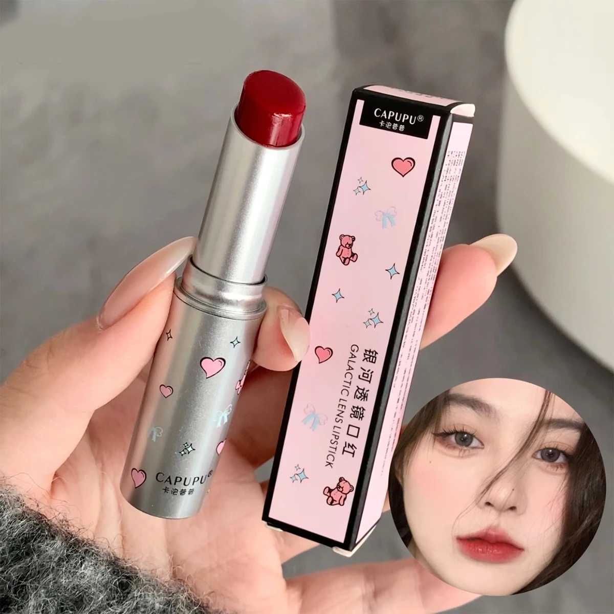 Solid lip gloss lipstick Mirror hydrating moisturizing longlasting and nonfading lipstick high appearance level W251027