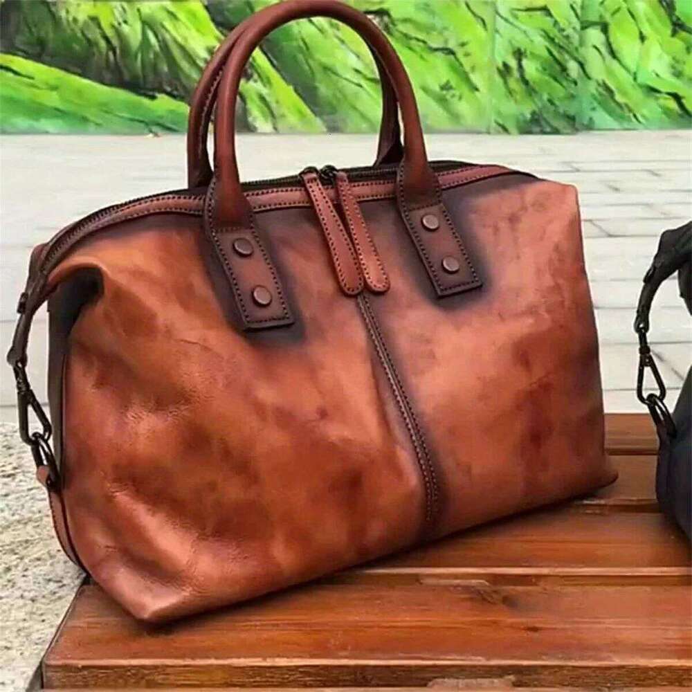 Luxurious Vintage Dumpling Shoulder Bag - Genuine Leather, Large Capacity, Top-Handle, Casual, Stylish, And Spacious Handbag
