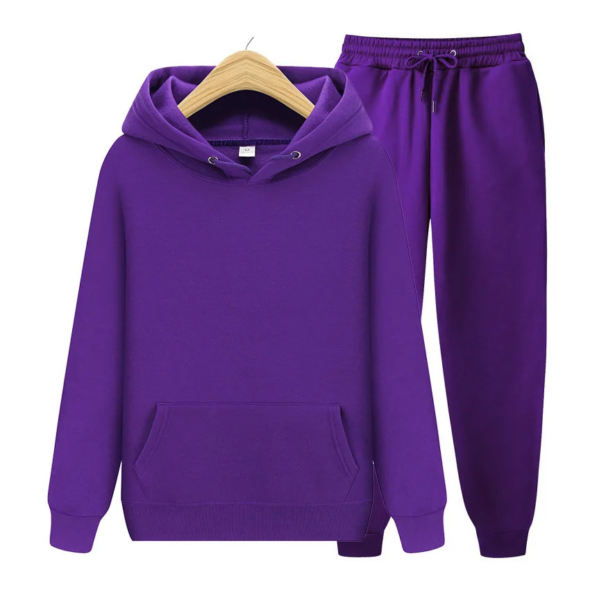 Woman Warm Sportswear Two Piece Loose Sets Tracksuit Long Hooded Coats Hoodie Set Zipper Running Joggers Femmel Sweatshirts Set 251027