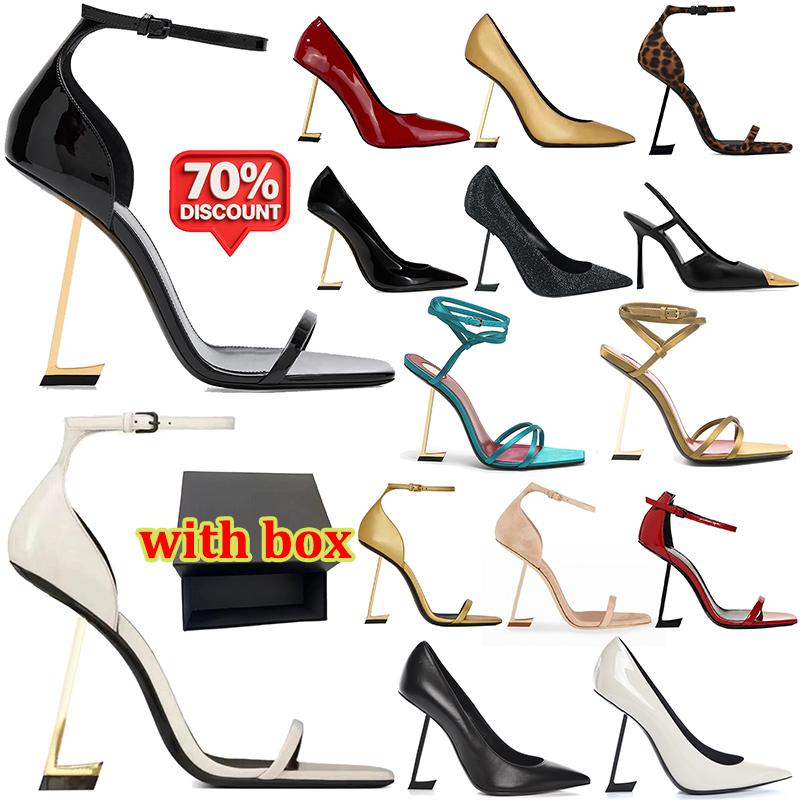 free shipping with box designer high heels women stylish Dress Shoes patent leather suede sandals open Pointed toe Party Wedding Office black gold Pumps