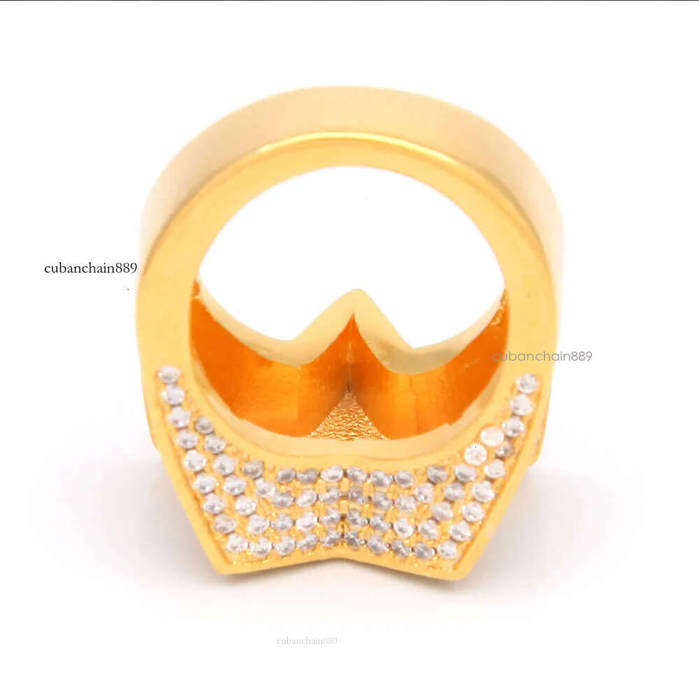 men's passed GRA Dia Five-pointed Men's star Hip Hop trendy moissanite dia gold sterg sier cuban women ring