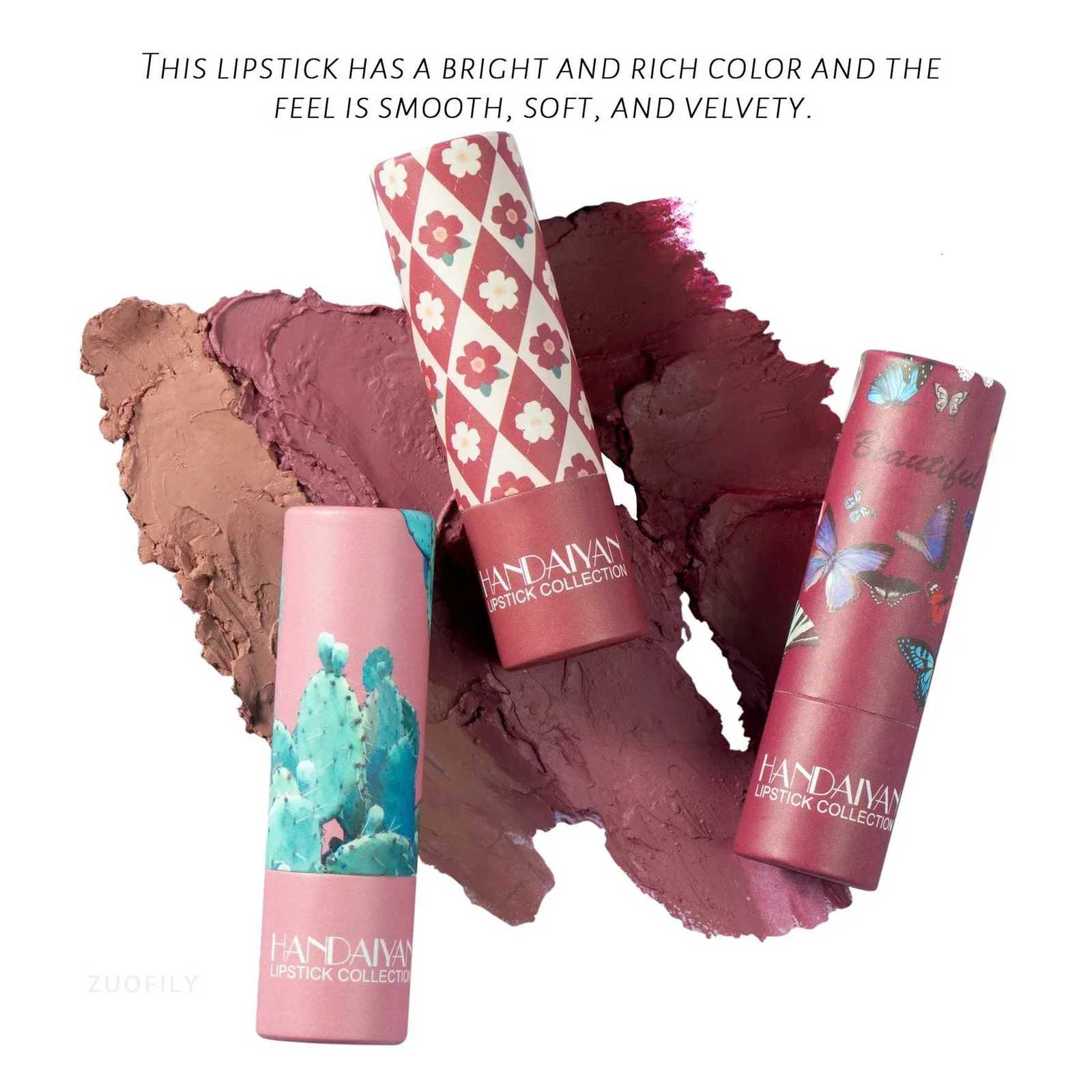 Lipstick Velvet Matte New Nude Moisturizing Tint Lip Balm Cream Pigment 8color Luxury Lip Makeup Waterproof Cosmetic W251027