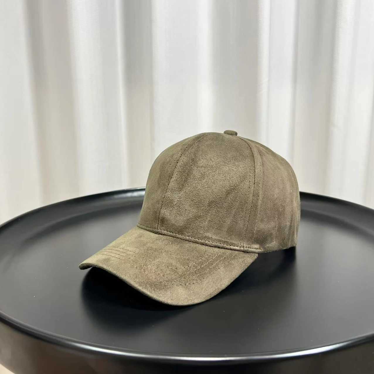 Fashion Adjustable Suede Baseball Caps For Men Women Autumn Winter Solid Retro Snapback Hip Hop Hat Unisex Street Sun Visor CapsW251027