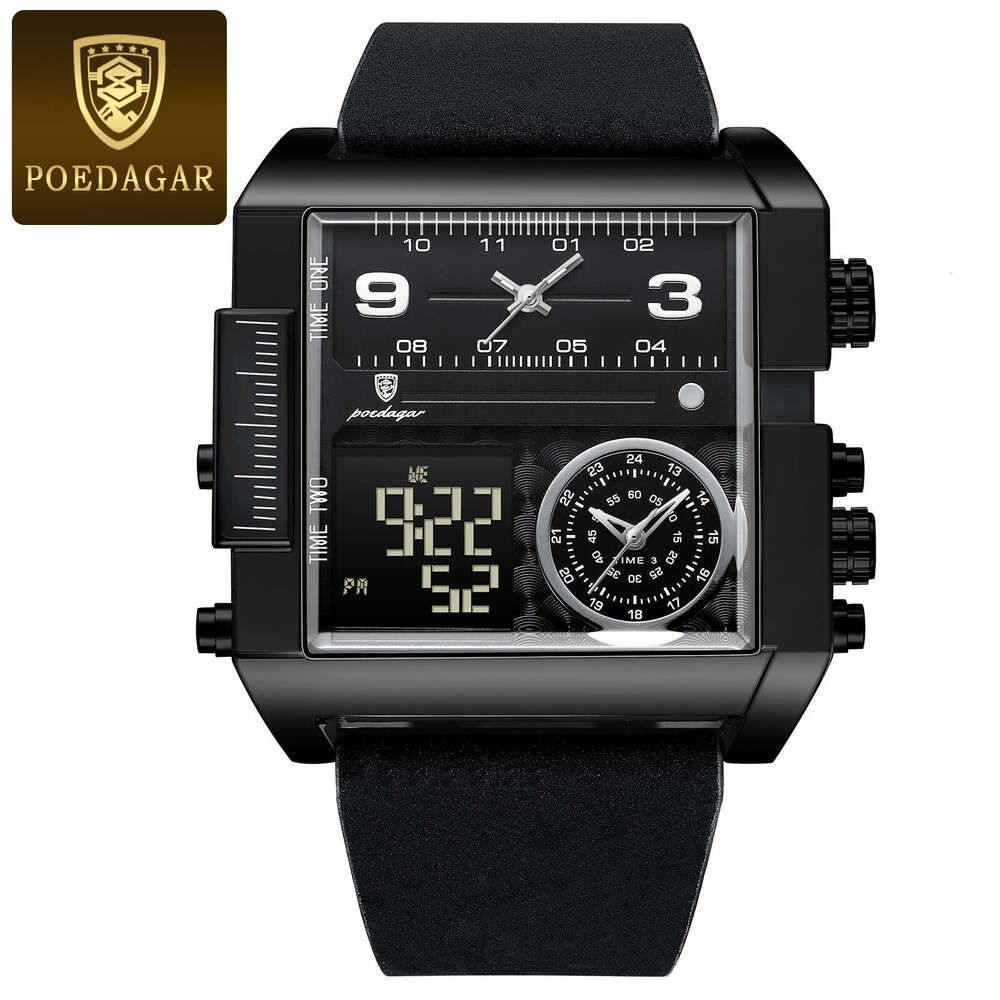 Swiss Brand New Men's Dual Display Electronic Quartz Watch Live