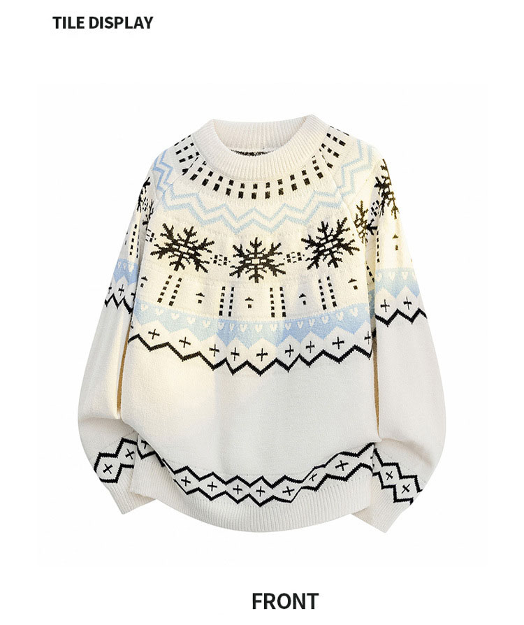 Men Pullovers Sweaters Tops Casual Loose Splice Print Knitted Round Neck Full Sleeve Knit Simple Top Fashion Color Block Patchwork Sweater Top Blouse 