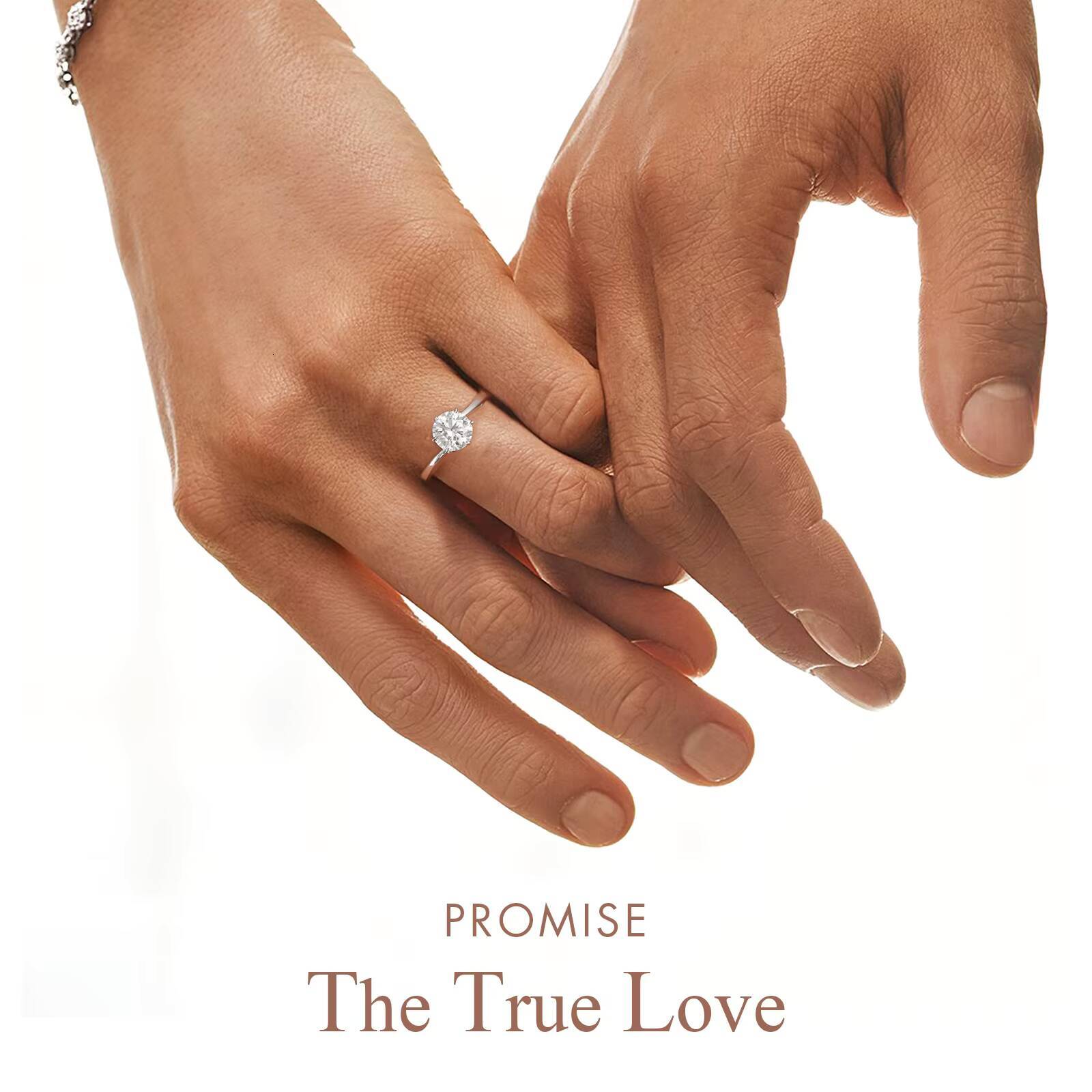 Wedding Engagement Promise Ring Mens Diamond Jewelry White Gold Plated Solid 925 Sterling Silver Moissanite Stone Women Rings