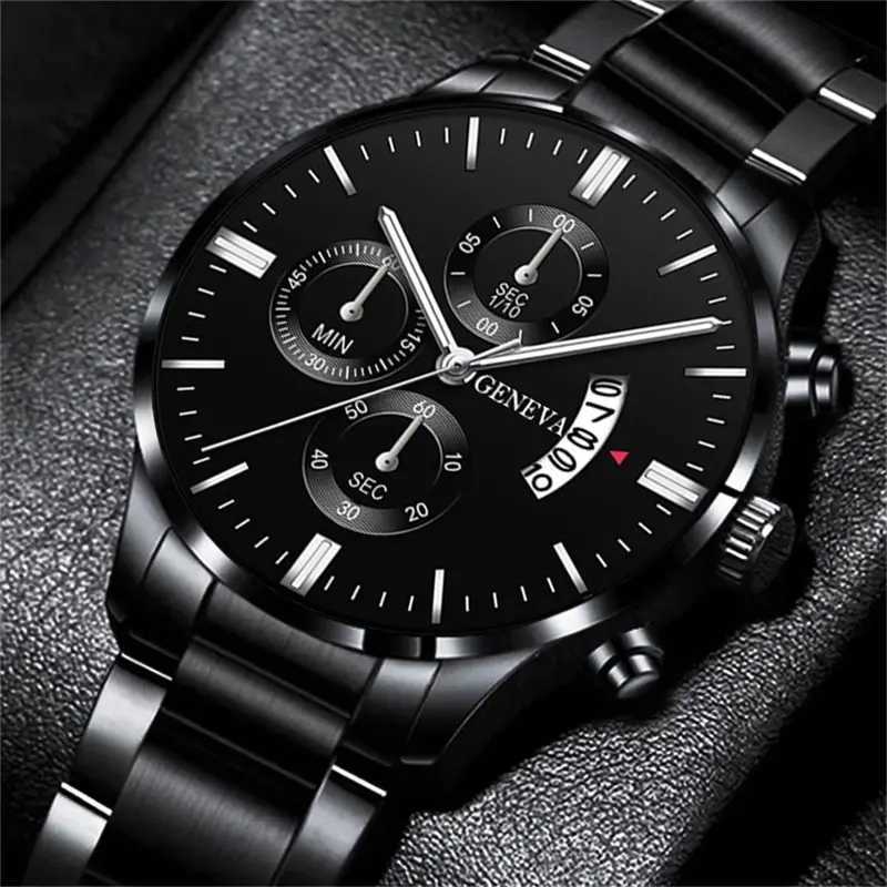 Fashion Relogio Masculino Golden Color Watches Men Male Clock With Calendar Full Steel Quartz Wristwatch Exquisite Relojes SaatiT251027