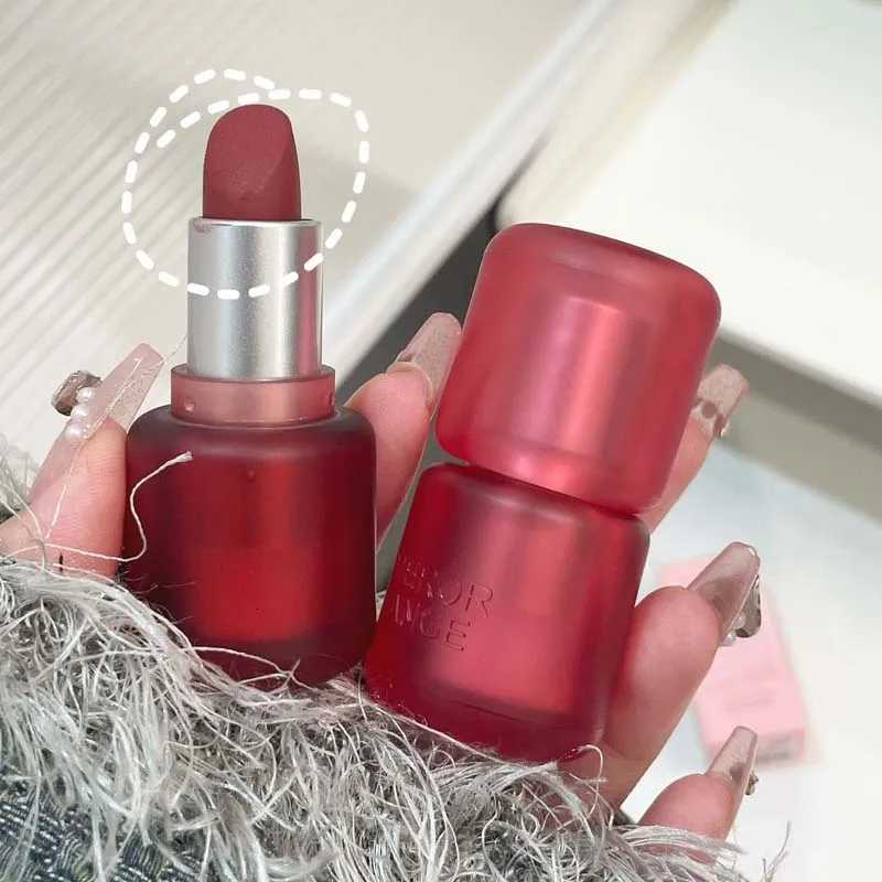 HERORANGE Soft Mist Language Velvet Lipstick Fat Mound Mist Surface Matte Not Easy to Stain Cup Appearance White Lipstick W251027