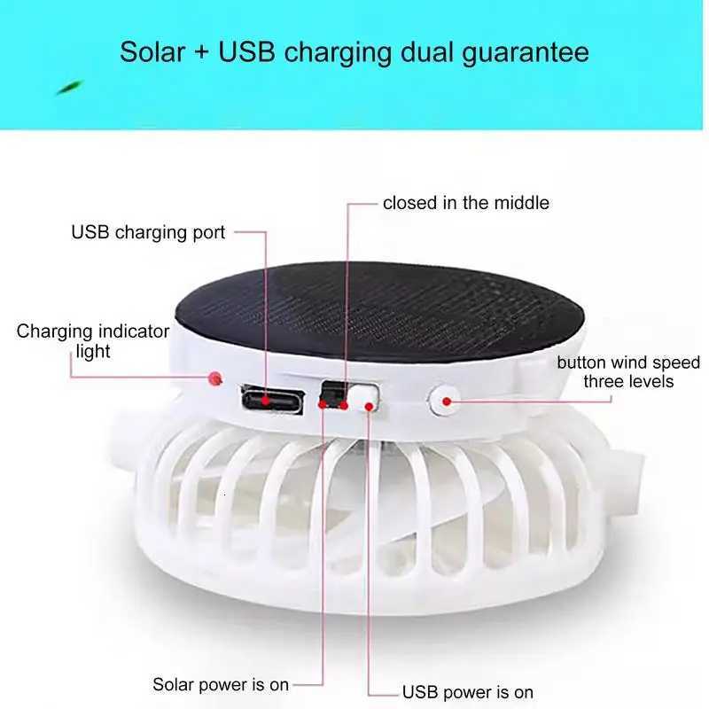 Breathable Sunhat with Solar Fan Outdoor Sun Protection Hat USB Rechargeable Fan Baseball Caps Summer Sunscreen Sunshade HatsW251027