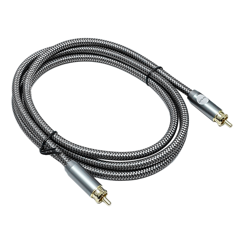 RCA Male To Male Digital Audio Coaxial Cable with 24K Gold Plated Connectors for Home Theater, HDTV, Subwoofer, Hi-Fi Systems