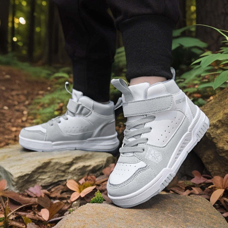 Kids Basketball Shoes Boys Girls High Top Sneakers Children Sport Shoes Kidsnest Toddler Trainers Big Plus Sizes US11C-6.5Y K1222