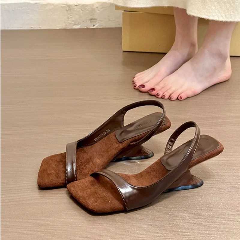 2025 New Summer Womens Low Heel Sandals Fi Narrow Band Open Toe Shoes Ladies Evening Dancing Party ShoesXJ251027